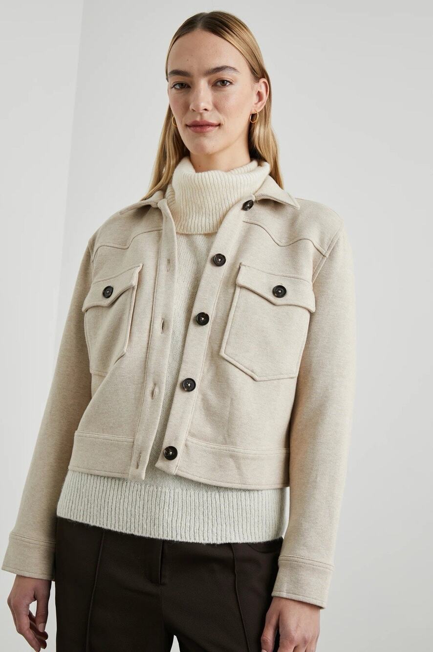 Rails Easton Crop Jacket Size L Cream